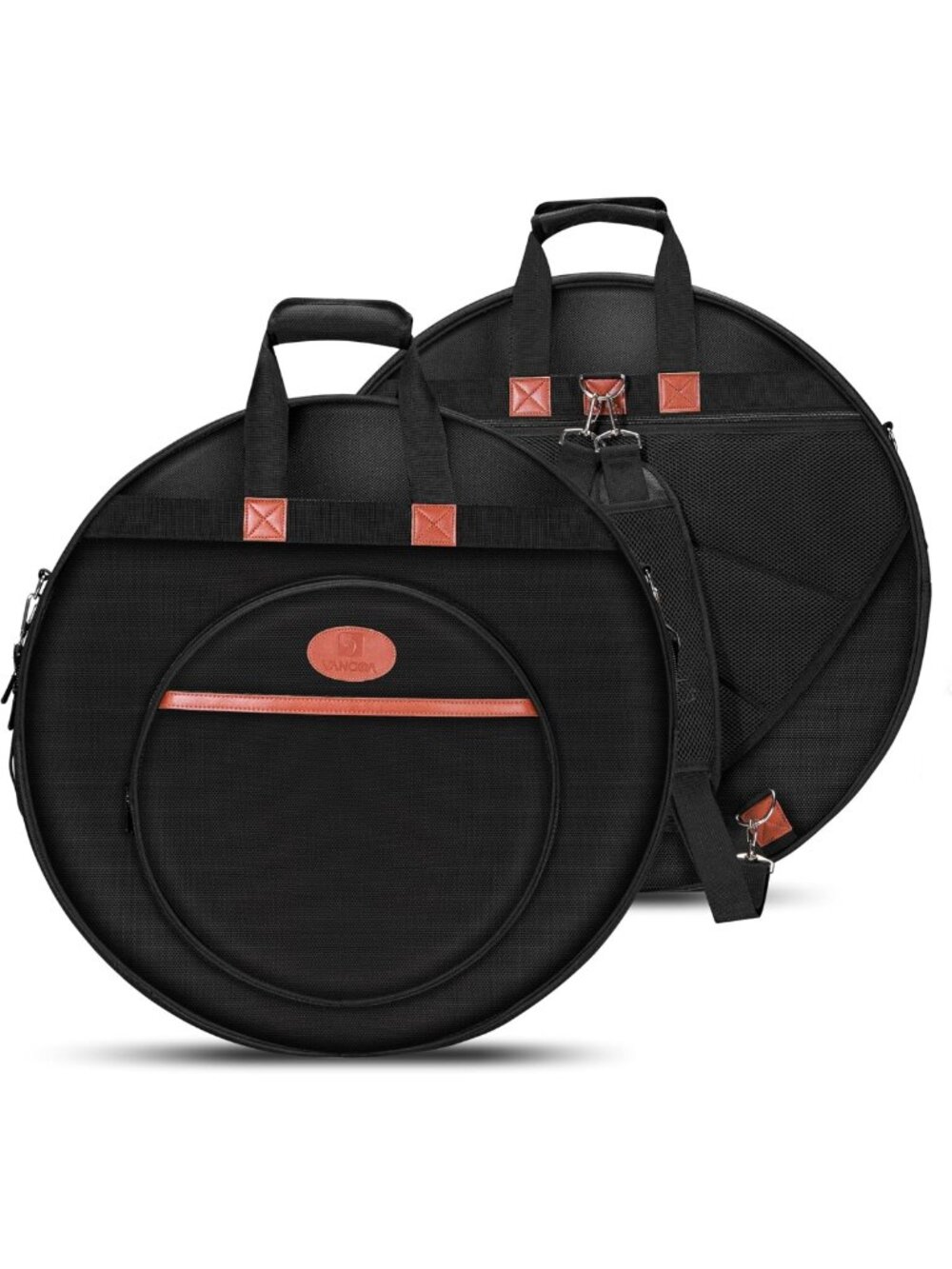 Waterproof 22" Cymbal Bag with 7 Dividers & Backpack Straps - Perfect for